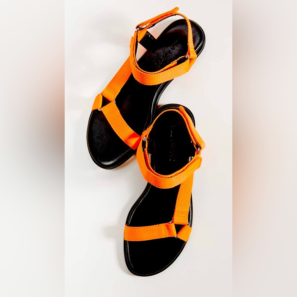 Villa Rouge neon orange sandals
